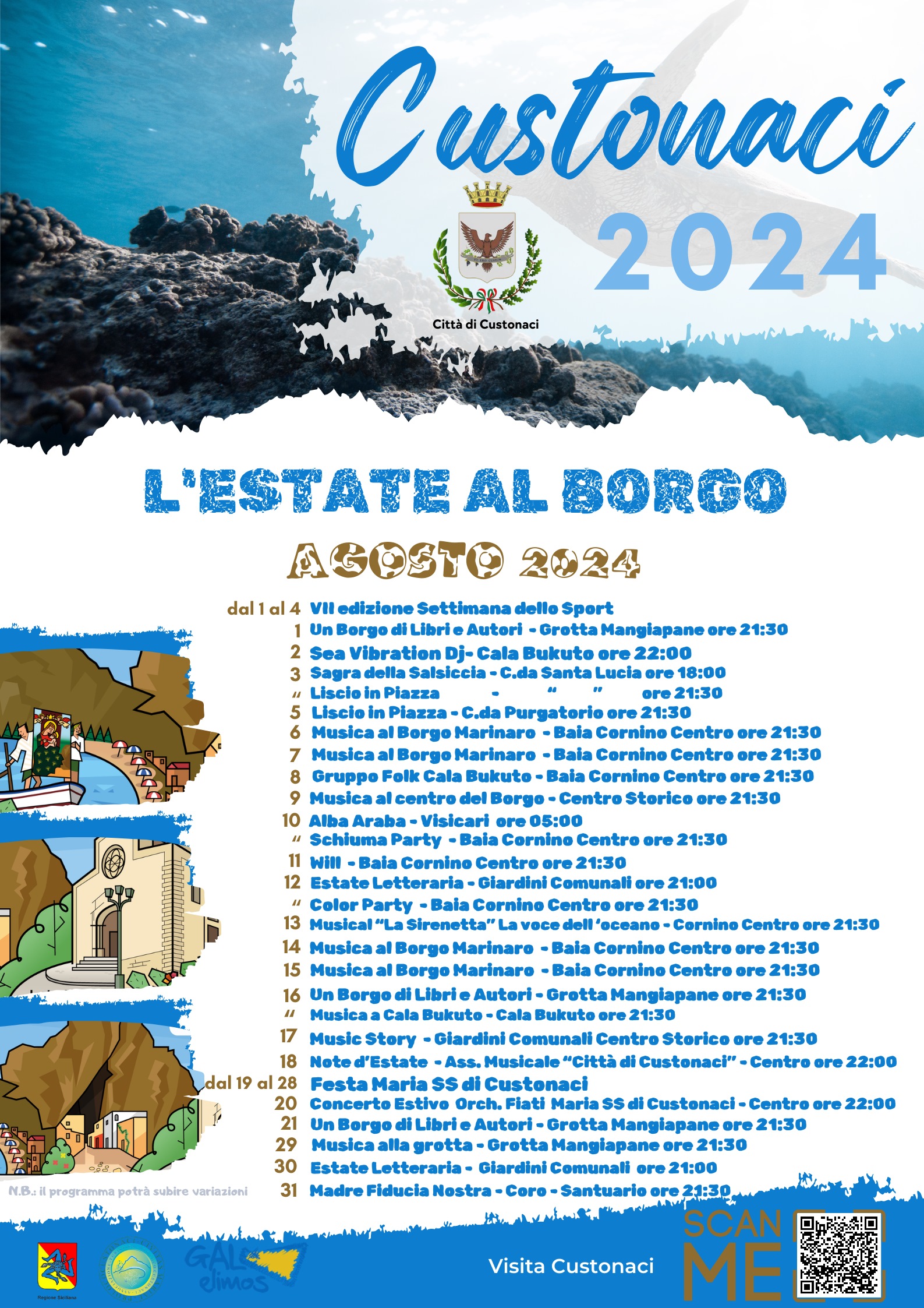 L’Estate al borgo –  Custonaci  Agosto 2024