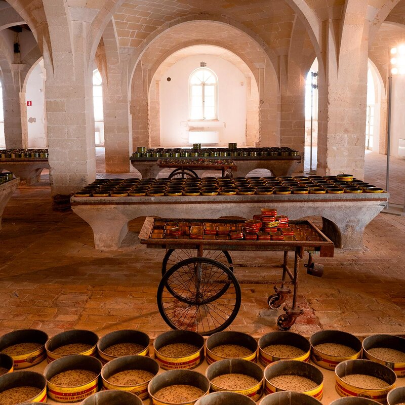 Die ehemalige Florio-Fabrik der Tonnare von Favignana und Formica